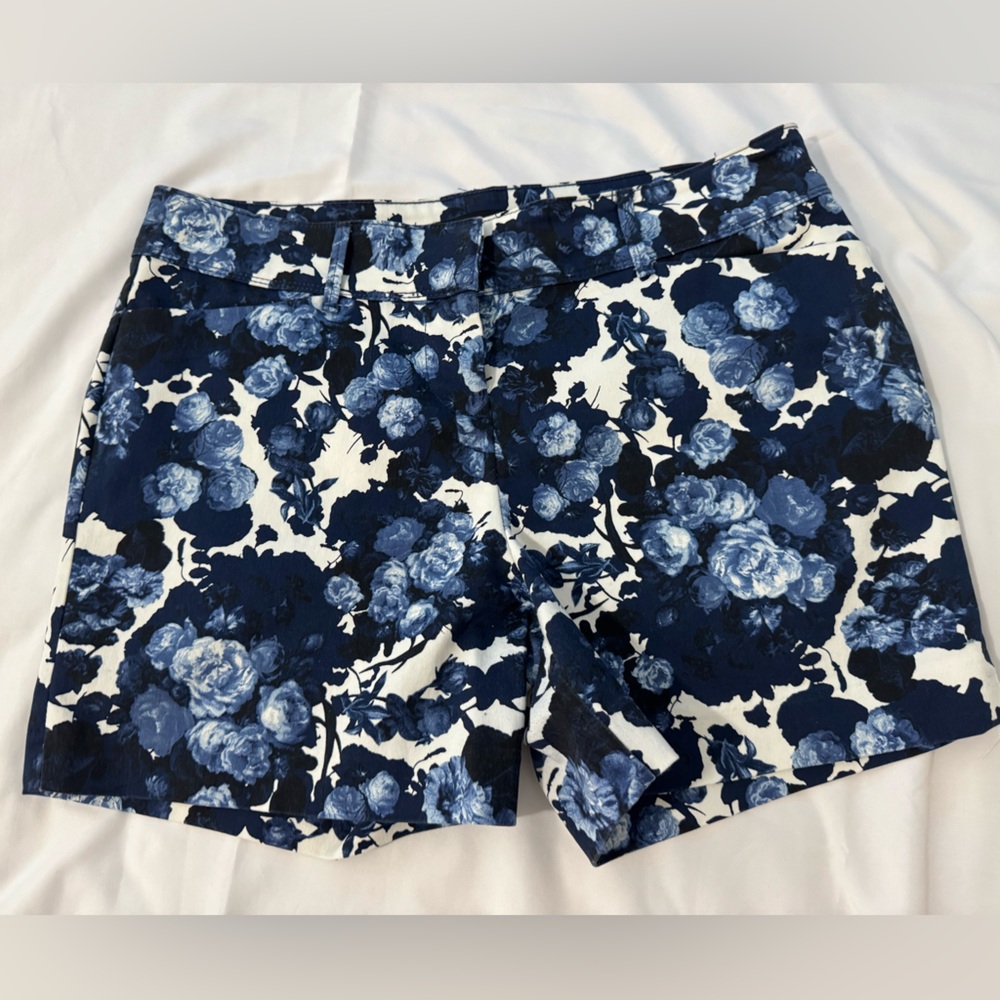 The Limited Navy and White Floral Women's Shorts